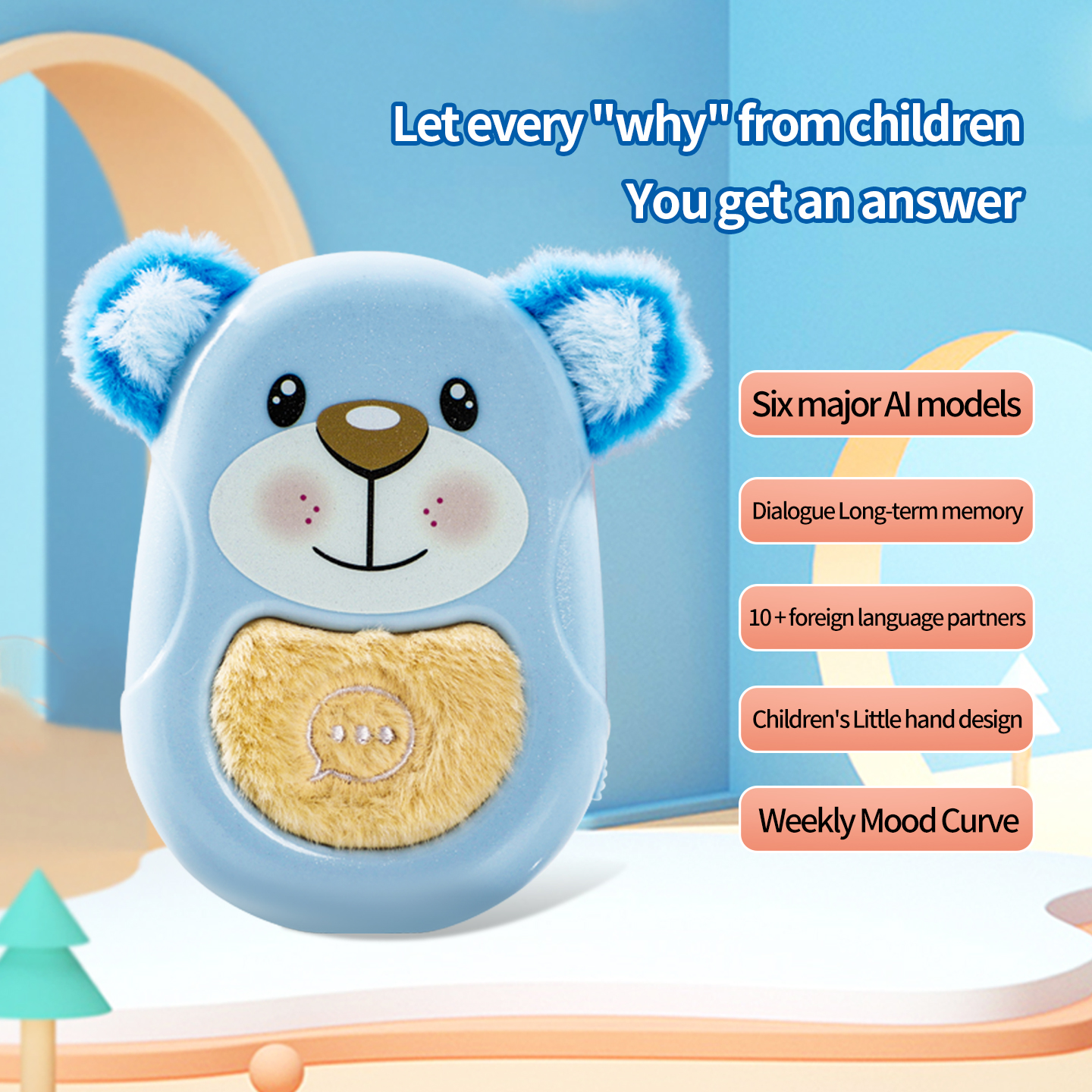 AI bear Intelligent bear companion dialogue toy